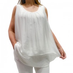 Top soie sequins