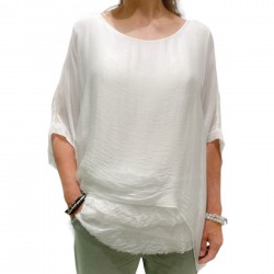 Chemise soie brut
