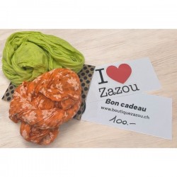 Bon + foulard cadeau