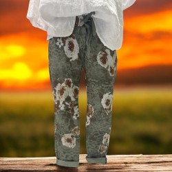 Pantalon fleurs