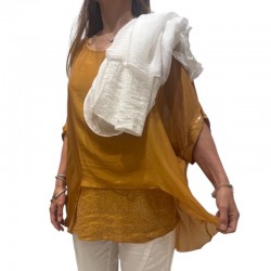 Chemise soie sequins