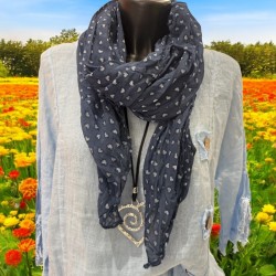 Foulard coeurs