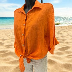 Chemise veste lin