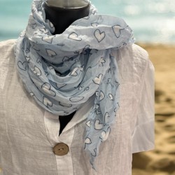 Foulard coeurs