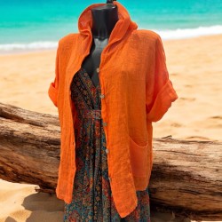 Chemise à capuche treillis