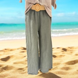 Pantalon lin et ceinture