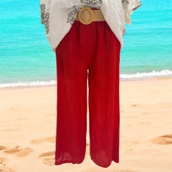 pantalon lin et ceinture