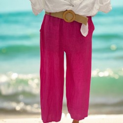 Pantalon lin et ceinture