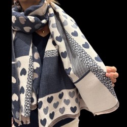 Echarpe coeurs