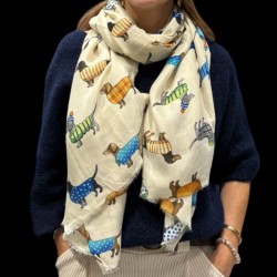 Echarpe chien fantaisie,...