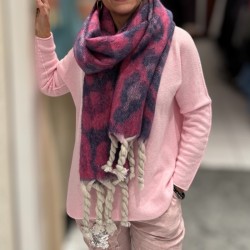 Echarpe franges tressées,...