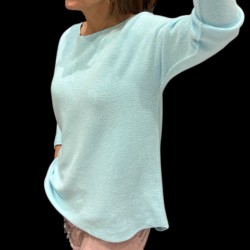 Pull bleu ciel, manches...