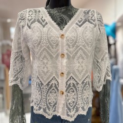 Chemise courte broderie st...