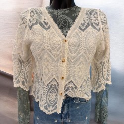 Chemise courte broderie st...