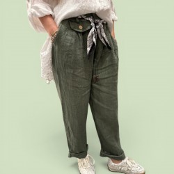 Pantalon Lin
