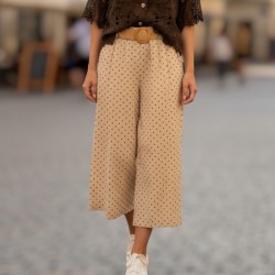Pantalon  3/4 ,pois