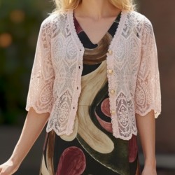 Jaquette courte, broderie...