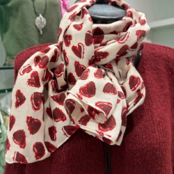 Foulard coeurs